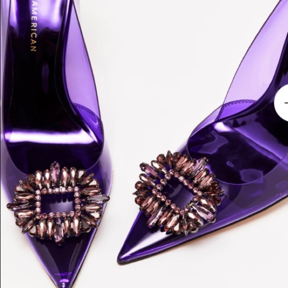 Good American Cinder Fu$&@‘n Rella heels
